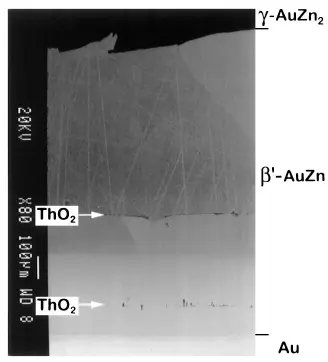 SEM image of diffusion zone